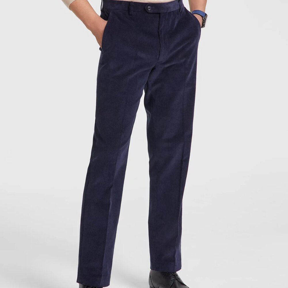 NWT Tommy Hilifiger Men's Modern Fit Corduroy Pants Navy